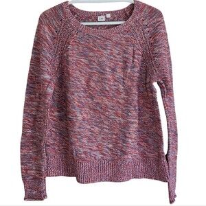 Gap Y2K Red, White and Blue Pullover Sweater. Sz. L